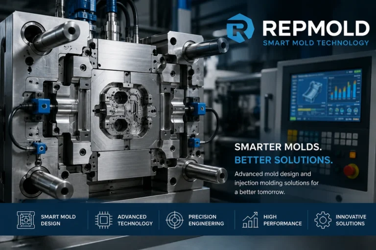 Smart mold technology used in an injection molding process